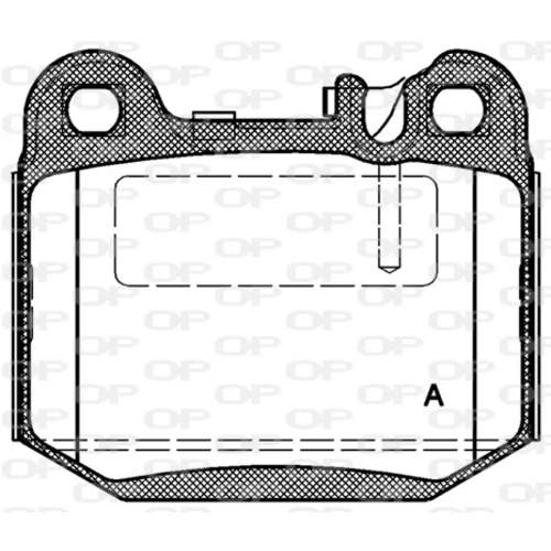 Sada brzdových platničiek kotúčovej brzdy OPEN PARTS BPA0014.40