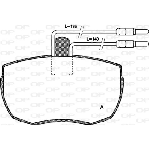 Sada brzdových platničiek kotúčovej brzdy OPEN PARTS BPA0056.04