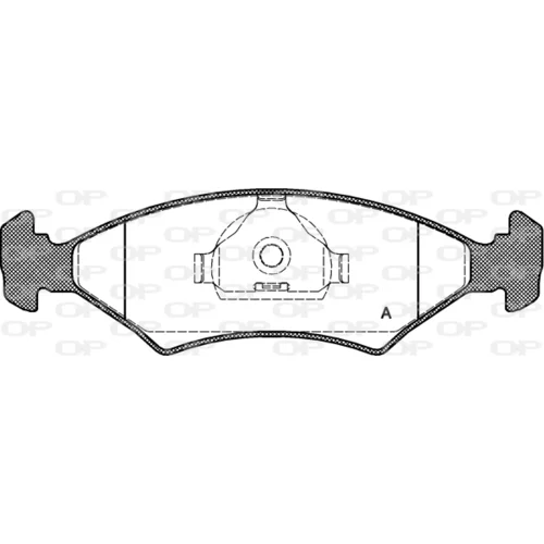 Sada brzdových platničiek kotúčovej brzdy OPEN PARTS BPA0119.20