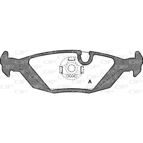 Sada brzdových platničiek kotúčovej brzdy OPEN PARTS BPA0155.00