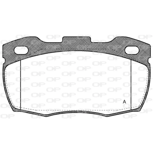 Sada brzdových platničiek kotúčovej brzdy OPEN PARTS BPA0266.10