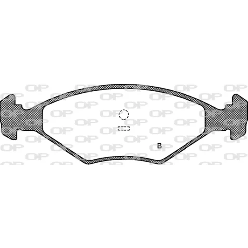 Sada brzdových platničiek kotúčovej brzdy BPA0281.00 (OPEN PARTS) - obr. 1