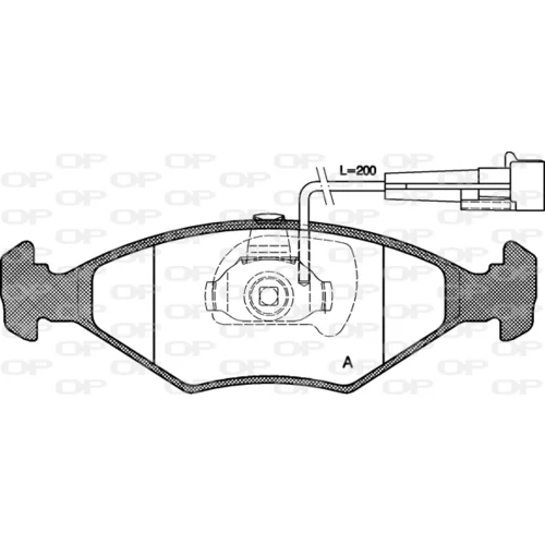 Sada brzdových platničiek kotúčovej brzdy BPA0281.32 (OPEN PARTS)