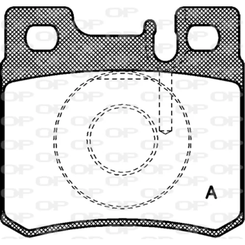 Sada brzdových platničiek kotúčovej brzdy OPEN PARTS BPA0282.20