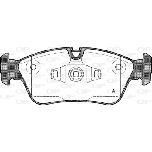 Sada brzdových platničiek kotúčovej brzdy OPEN PARTS BPA0384.60