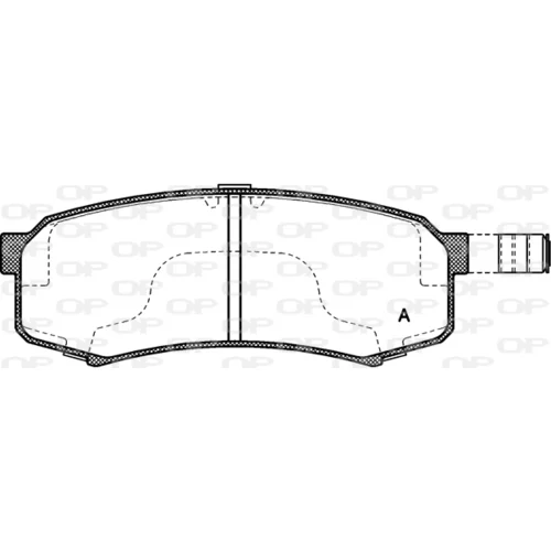 Sada brzdových platničiek kotúčovej brzdy OPEN PARTS BPA0413.04