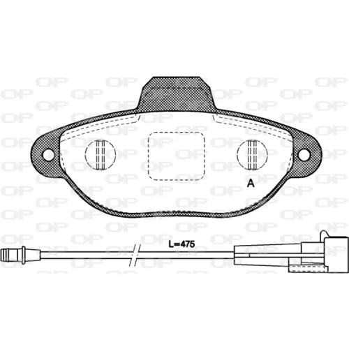 Sada brzdových platničiek kotúčovej brzdy OPEN PARTS BPA0414.01