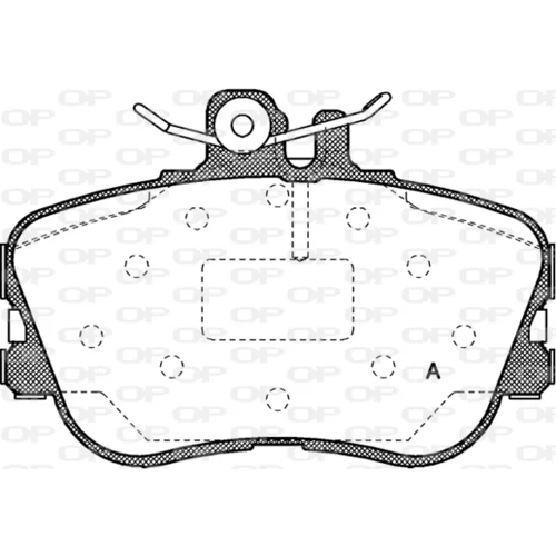 Sada brzdových platničiek kotúčovej brzdy OPEN PARTS BPA0445.00