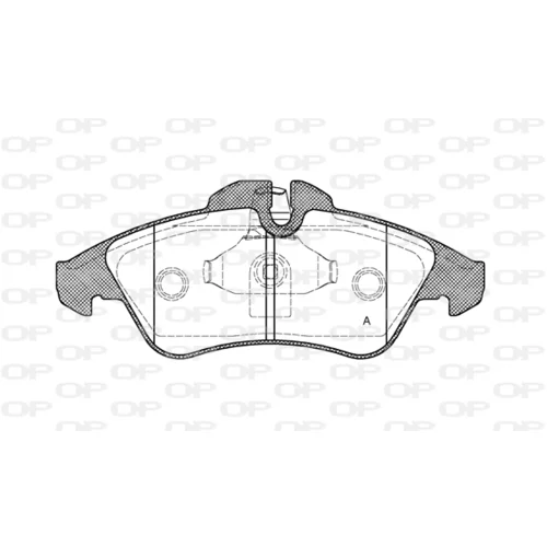 Sada brzdových platničiek kotúčovej brzdy OPEN PARTS BPA0578.10