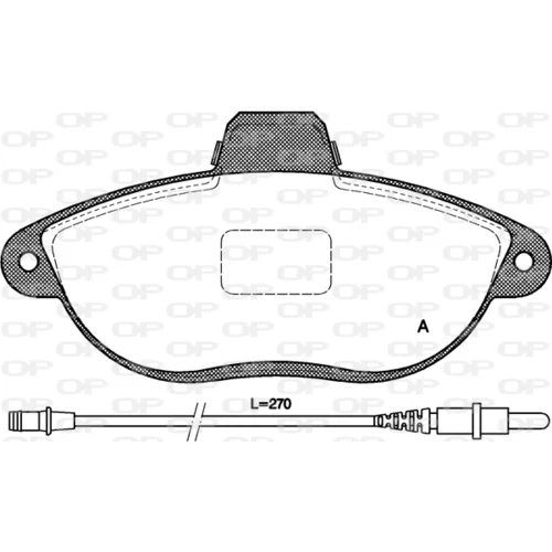 Sada brzdových platničiek kotúčovej brzdy OPEN PARTS BPA0602.02