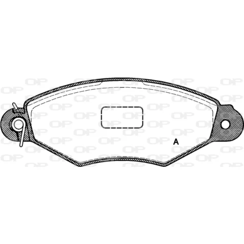 Sada brzdových platničiek kotúčovej brzdy OPEN PARTS BPA0643.00
