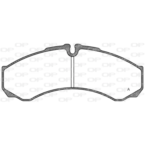 Sada brzdových platničiek kotúčovej brzdy OPEN PARTS BPA0651.10