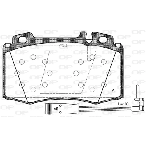 Sada brzdových platničiek kotúčovej brzdy OPEN PARTS BPA0769.02
