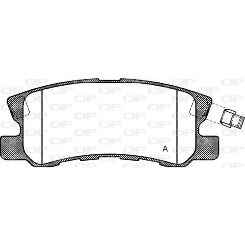 Sada brzdových platničiek kotúčovej brzdy OPEN PARTS BPA0803.02
