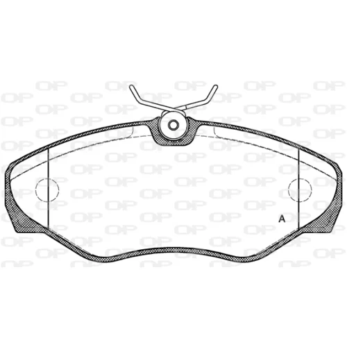 Sada brzdových platničiek kotúčovej brzdy OPEN PARTS BPA0834.10