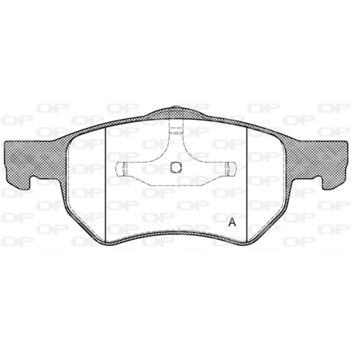 Sada brzdových platničiek kotúčovej brzdy OPEN PARTS BPA0882.00