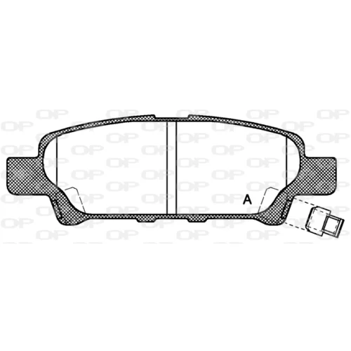 Sada brzdových platničiek kotúčovej brzdy OPEN PARTS BPA1051.02