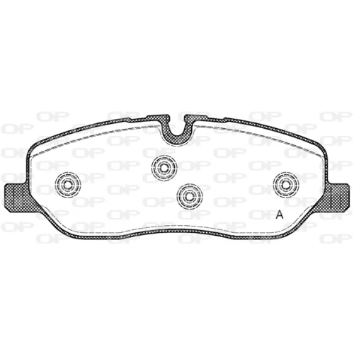 Sada brzdových platničiek kotúčovej brzdy OPEN PARTS BPA1158.00