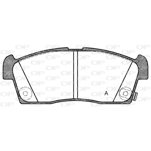 Sada brzdových platničiek kotúčovej brzdy OPEN PARTS BPA1199.02