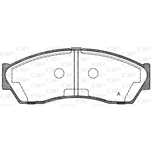 Sada brzdových platničiek kotúčovej brzdy BPA1253.00 (OPEN PARTS)