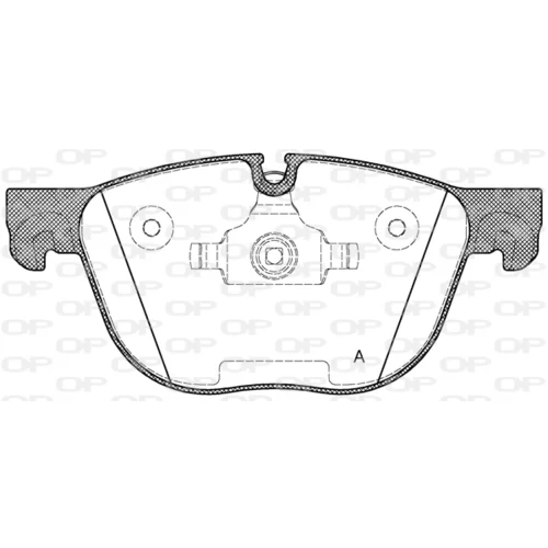 Sada brzdových platničiek kotúčovej brzdy OPEN PARTS BPA1297.00