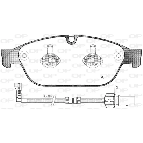 Sada brzdových platničiek kotúčovej brzdy OPEN PARTS BPA1441.02