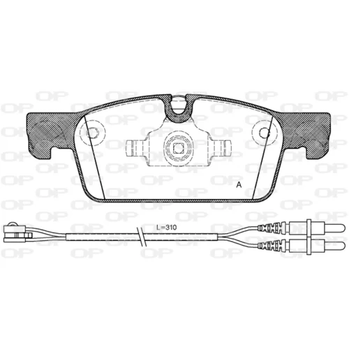 Sada brzdových platničiek kotúčovej brzdy OPEN PARTS BPA1461.01
