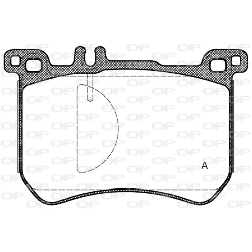 Sada brzdových platničiek kotúčovej brzdy OPEN PARTS BPA1533.00