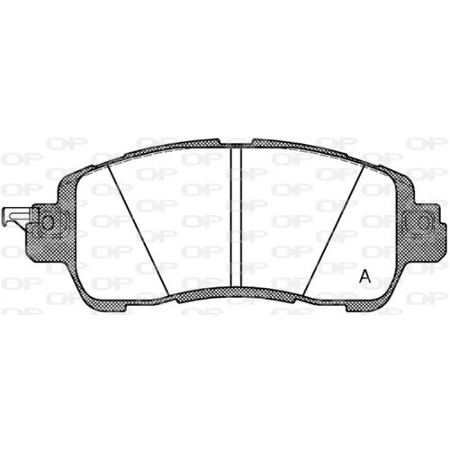 Sada brzdových platničiek kotúčovej brzdy OPEN PARTS BPA1656.04