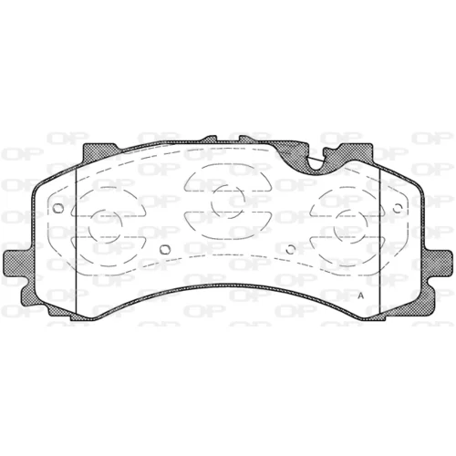 Sada brzdových platničiek kotúčovej brzdy OPEN PARTS BPA1744.00
