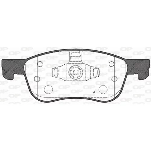 Sada brzdových platničiek kotúčovej brzdy OPEN PARTS BPA1776.00