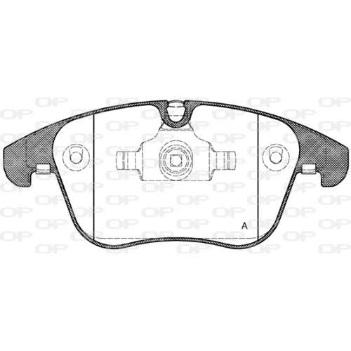 Sada brzdových platničiek kotúčovej brzdy OPEN PARTS BPE1219.00