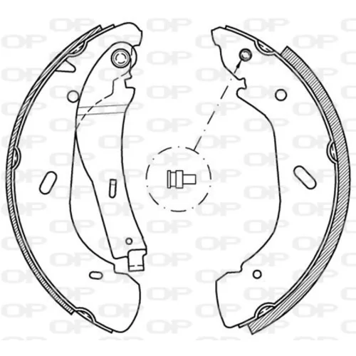 Sada brzdových čeľustí OPEN PARTS BSA2048.00