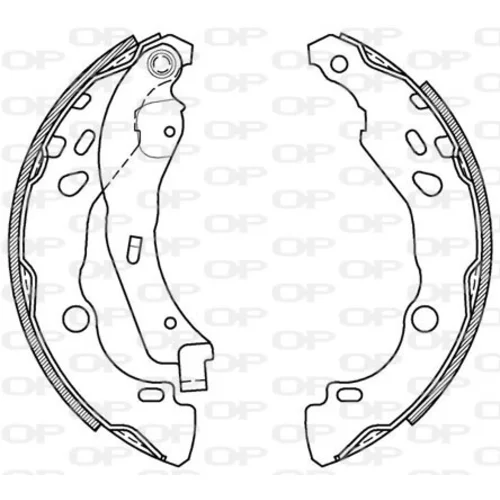 Sada brzdových čeľustí OPEN PARTS BSA2079.00