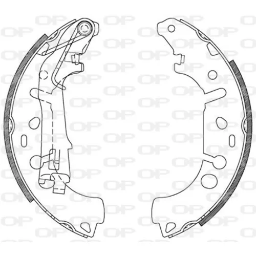 Sada brzdových čeľustí OPEN PARTS BSA2107.00