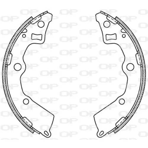 Sada brzdových čeľustí OPEN PARTS BSA2125.00