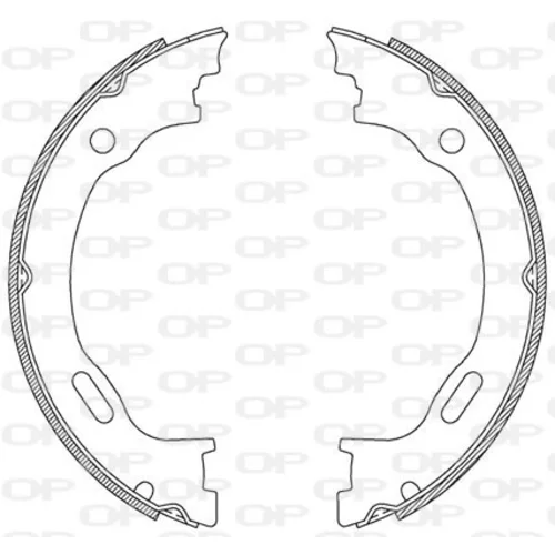 Sada brzdových čeľustí OPEN PARTS BSA2189.00