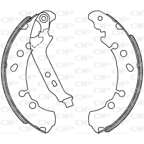 Sada brzdových čeľustí OPEN PARTS BSA2230.00