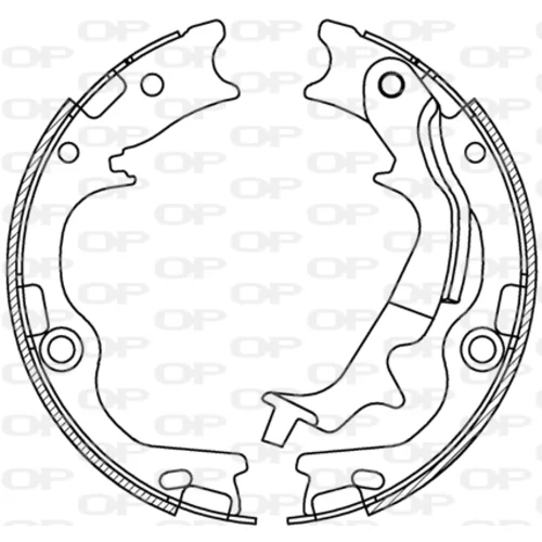 Sada brzdových čeľustí OPEN PARTS BSA2250.00