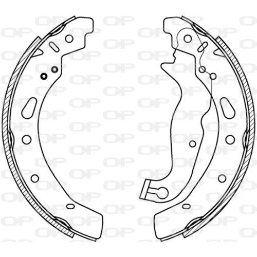 Sada brzdových čeľustí OPEN PARTS BSA2257.00