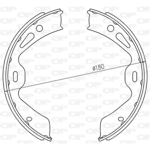 Sada brzdových čeľustí OPEN PARTS BSA2259.00