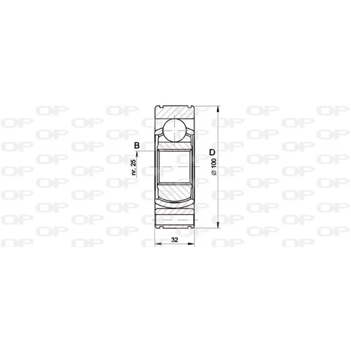 Sada kĺbov hnacieho hriadeľa OPEN PARTS CVJ5419.20