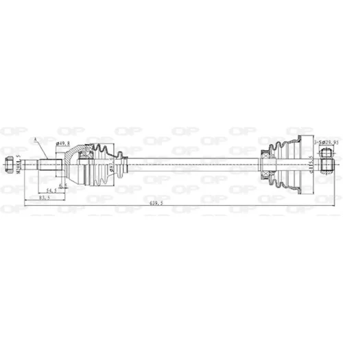 Hnací hriadeľ OPEN PARTS DRS6020.00