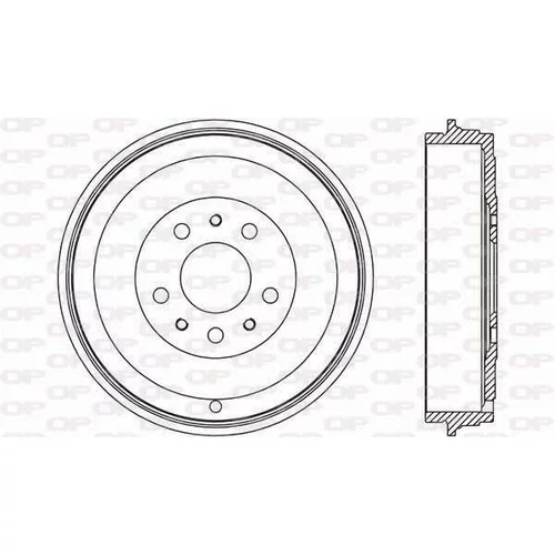 Brzdový bubon BAD9093.10 (OPEN PARTS)