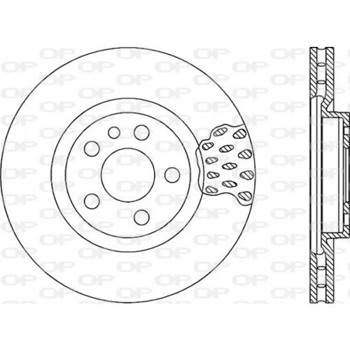 Brzdový kotúč OPEN PARTS BDA1018.20