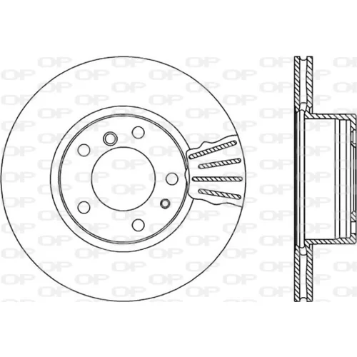 Brzdový kotúč OPEN PARTS BDA1087.20