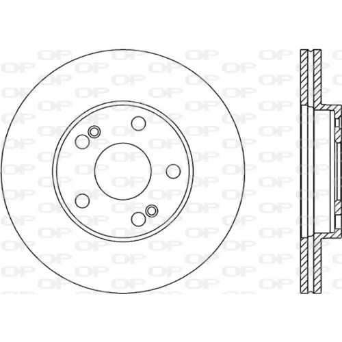 Brzdový kotúč OPEN PARTS BDA1465.20