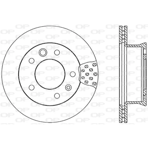 Brzdový kotúč OPEN PARTS BDA1706.20