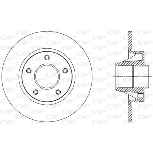 Brzdový kotúč OPEN PARTS BDA2305.10
