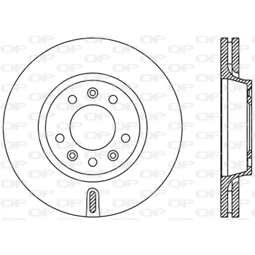 Brzdový kotúč OPEN PARTS BDA2381.20